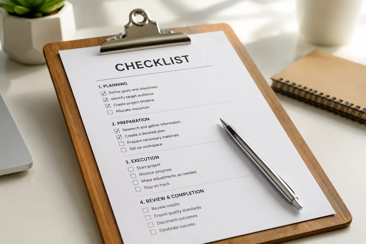 Recipient Detail Checklist